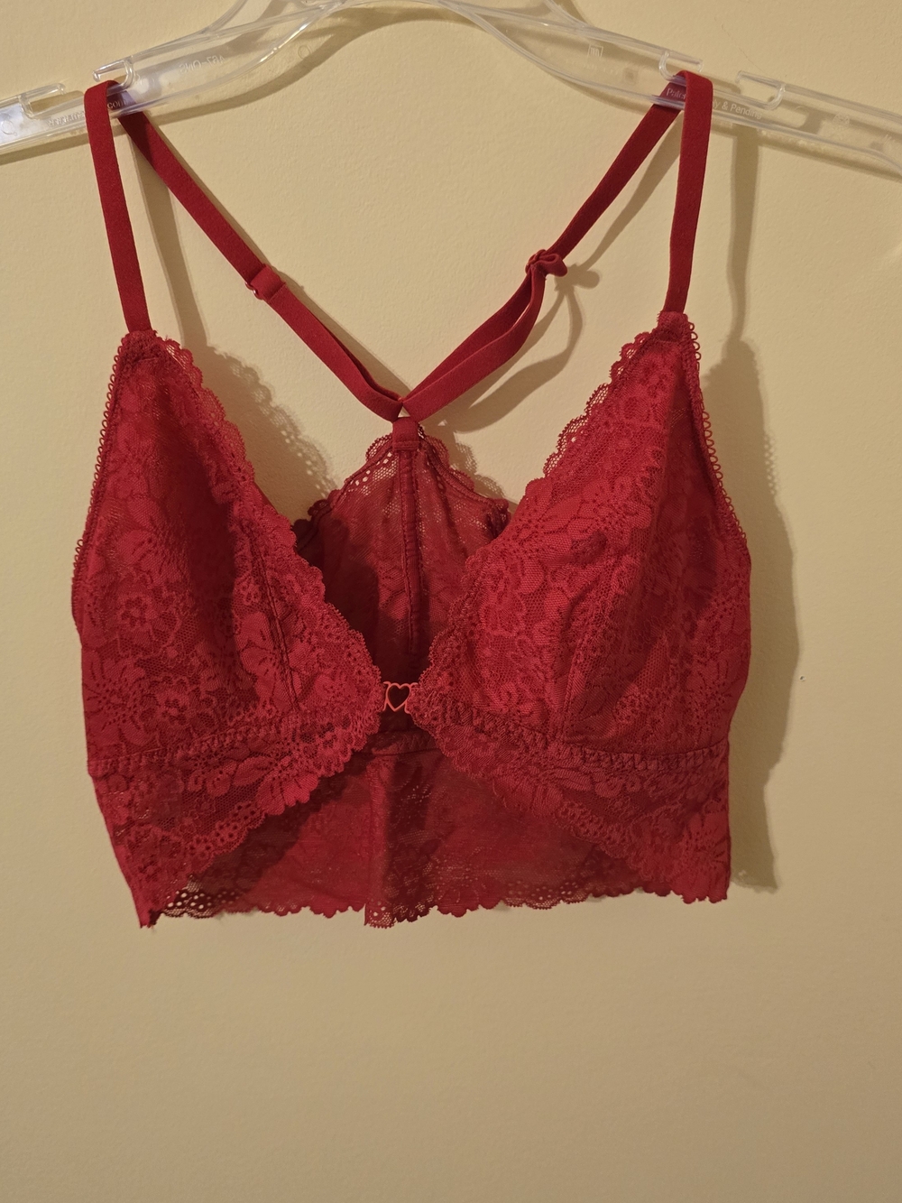 Red Floral Lace Bralette - Women Intimates